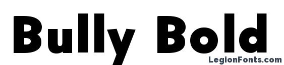 Bully Bold font, free Bully Bold font, preview Bully Bold font