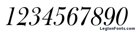 Bulmer Italic BT Font, Number Fonts