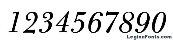 Bulmer MT Italic Font, Number Fonts