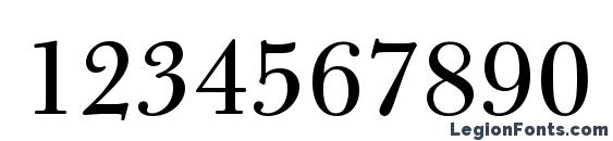 Bulmer MT Regular Font, Number Fonts