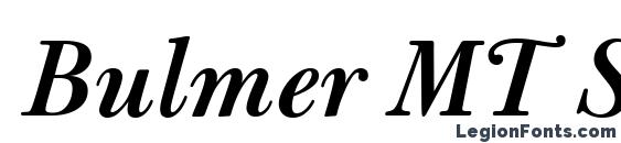 Bulmer MT SemiBold Italic Font