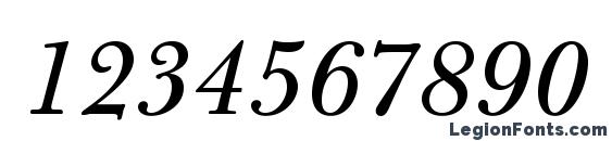 BulmerMTStd Italic Font, Number Fonts