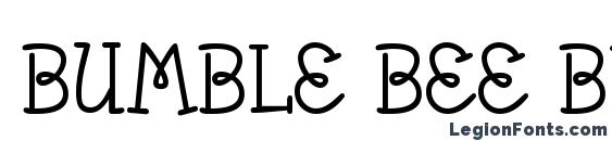 Bumble Bee BV font, free Bumble Bee BV font, preview Bumble Bee BV font