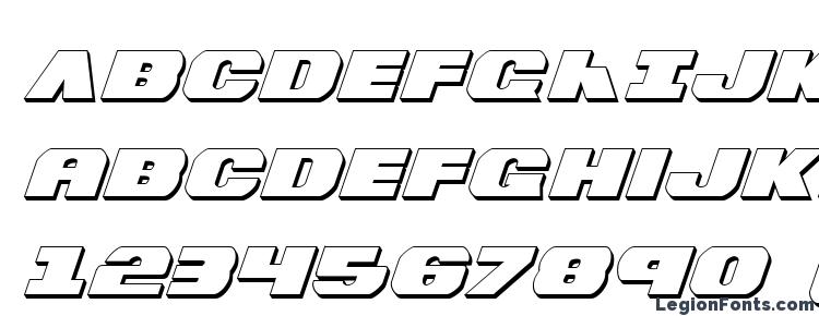 глифы шрифта Bummer 3D Italic, символы шрифта Bummer 3D Italic, символьная карта шрифта Bummer 3D Italic, предварительный просмотр шрифта Bummer 3D Italic, алфавит шрифта Bummer 3D Italic, шрифт Bummer 3D Italic