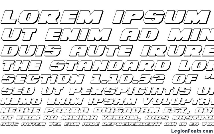 образцы шрифта Bummer 3D Italic, образец шрифта Bummer 3D Italic, пример написания шрифта Bummer 3D Italic, просмотр шрифта Bummer 3D Italic, предосмотр шрифта Bummer 3D Italic, шрифт Bummer 3D Italic
