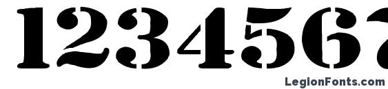 Bundy yellow solid Font, Number Fonts