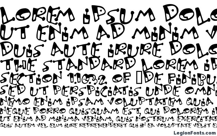 specimens Bungnipper font, sample Bungnipper font, an example of writing Bungnipper font, review Bungnipper font, preview Bungnipper font, Bungnipper font