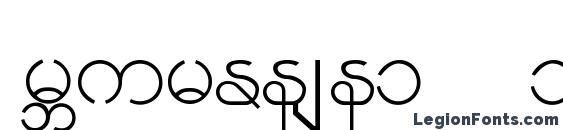Burmese1 1 Font, Free Fonts