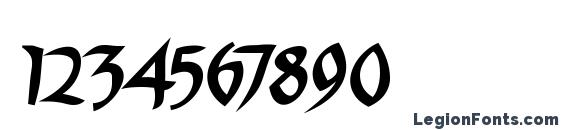 Burtinomatic demibold Font, Number Fonts