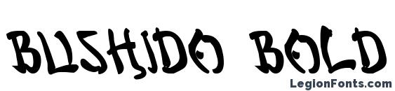 Bushido Bold Leftalic font, free Bushido Bold Leftalic font, preview Bushido Bold Leftalic font
