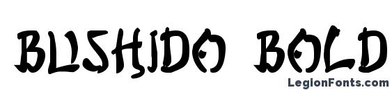 Bushido Bold font, free Bushido Bold font, preview Bushido Bold font