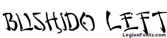 Bushido Leftalic font, free Bushido Leftalic font, preview Bushido Leftalic font