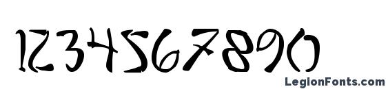 Bushido Font, Number Fonts