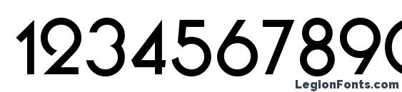 Businko Regular Font, Number Fonts