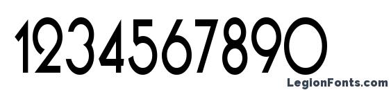 BusinkoSqueezed Regular Font, Number Fonts