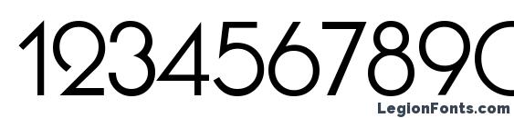 Busorama Medium BT Font, Number Fonts