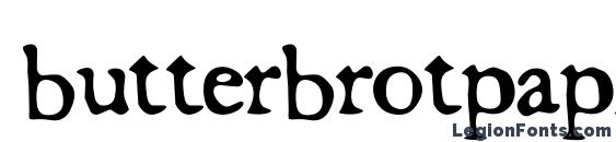 шрифт butterbrotpapier, бесплатный шрифт butterbrotpapier, предварительный просмотр шрифта butterbrotpapier