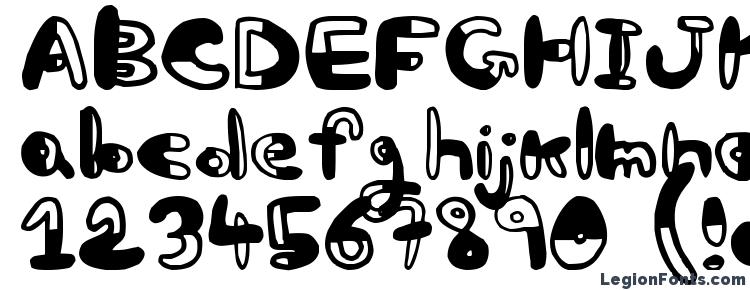 glyphs bw font, сharacters bw font, symbols bw font, character map bw font, preview bw font, abc bw font, bw font