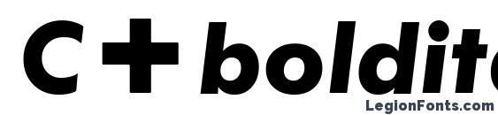 C+boldital Font