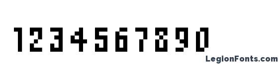 C web large Font, Number Fonts