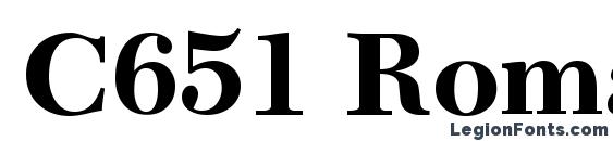 C651 Roman Bold Font, Serif Fonts