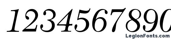 C651 Roman Italic Font, Number Fonts