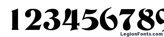 C790 Deco Regular Font, Number Fonts
