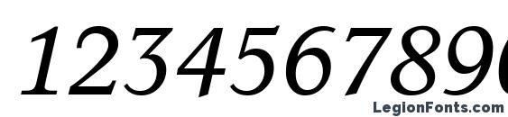 C790 Roman Italic Font, Number Fonts