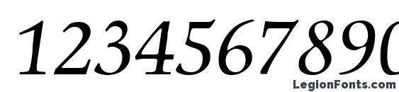 C792 Roman Italic Font, Number Fonts