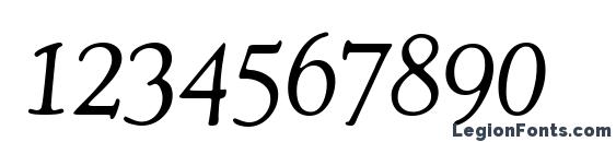 C793 Roman Italic Font, Number Fonts