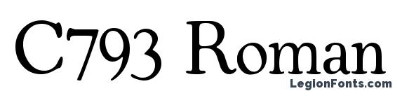 C793 Roman Regular Font