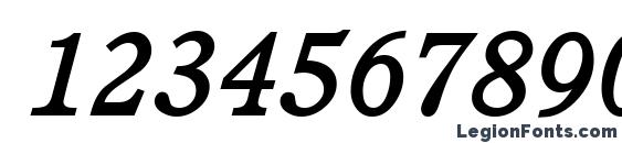 C851 Roman Medium Italic Font, Number Fonts