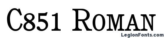 C851 Roman Smc Regular Font