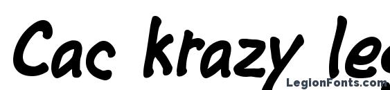 Cac krazy legs bold font, free Cac krazy legs bold font, preview Cac krazy legs bold font
