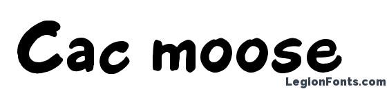 Cac moose font, free Cac moose font, preview Cac moose font