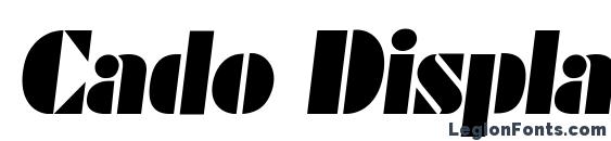 Cado Display SSi Italic Font