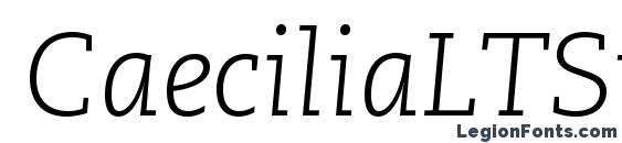 CaeciliaLTStd LightItalic Font