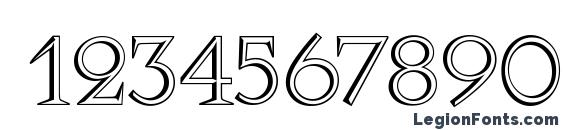 Caesar Open Font, Number Fonts