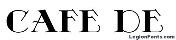 шрифт Cafe de France, бесплатный шрифт Cafe de France, предварительный просмотр шрифта Cafe de France