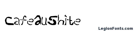 шрифт CafeAuShite, бесплатный шрифт CafeAuShite, предварительный просмотр шрифта CafeAuShite