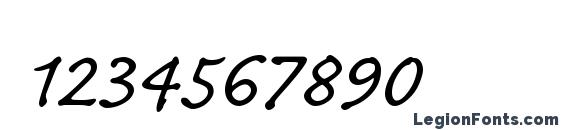 CaflischScriptWebPro Font, Number Fonts