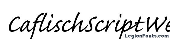 CaflischScriptWebPro Font