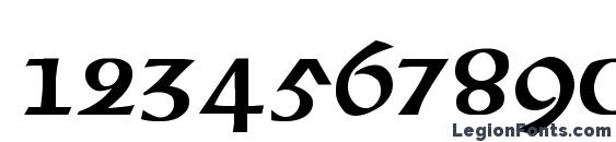 CAILIN Regular Font, Number Fonts