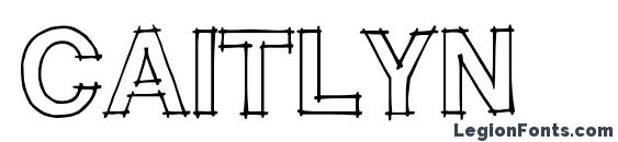 CAITLYN font, free CAITLYN font, preview CAITLYN font