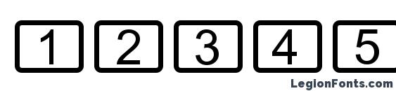 Calchux Font, Number Fonts