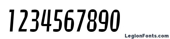 CalcitePro Regular Font, Number Fonts