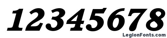 Calgary Heavy Italic Font, Number Fonts