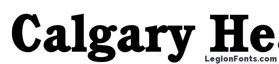 Calgary Heavy Regular font, free Calgary Heavy Regular font, preview Calgary Heavy Regular font