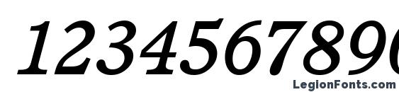 Calgary Medium Italic Font, Number Fonts
