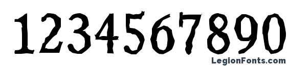 CalgaryAntique Regular Font, Number Fonts